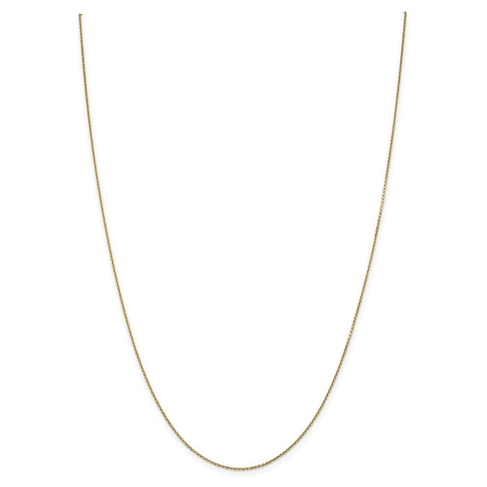 Million Charms 14k Yellow Gold, Necklace Chain, .90mm Diamond-Cut Cable Chain, Chain Length: 30 inches