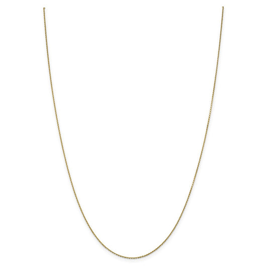 Million Charms 14k Yellow Gold, Necklace Chain, .90mm Diamond-Cut Cable Chain, Chain Length: 20 inches
