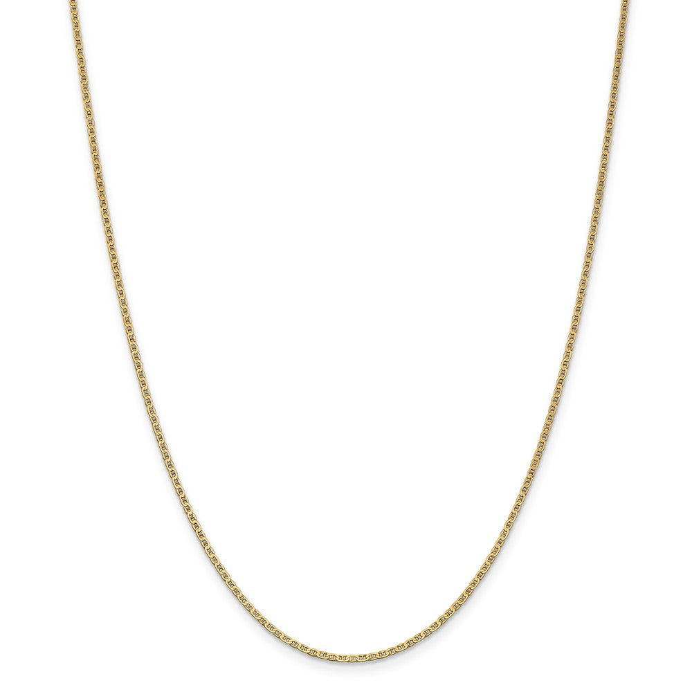 Million Charms 14k Yellow Gold, Necklace Chain, 1.5mm Anchor Link Chain, Chain Length: 14 inches