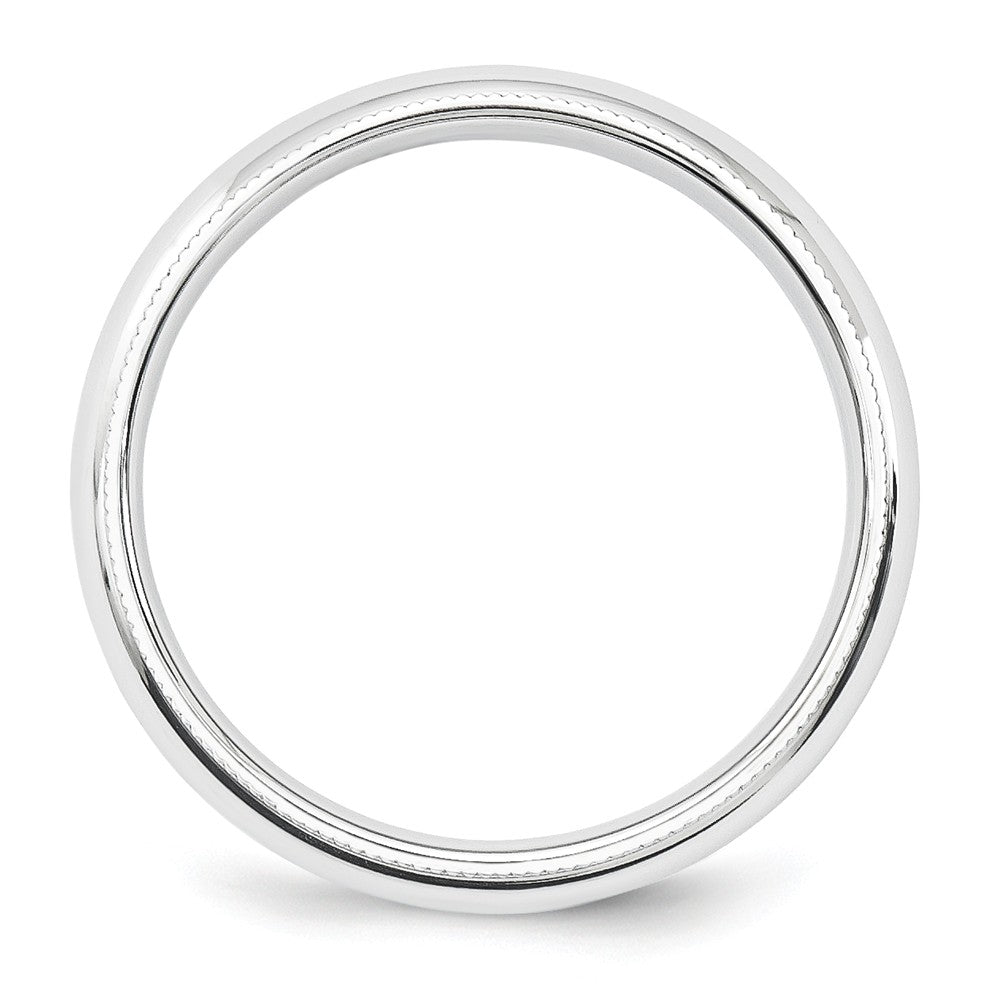 Platinum 5mm Comfort-Fit Milgrain Size 9.5 Wedding Band