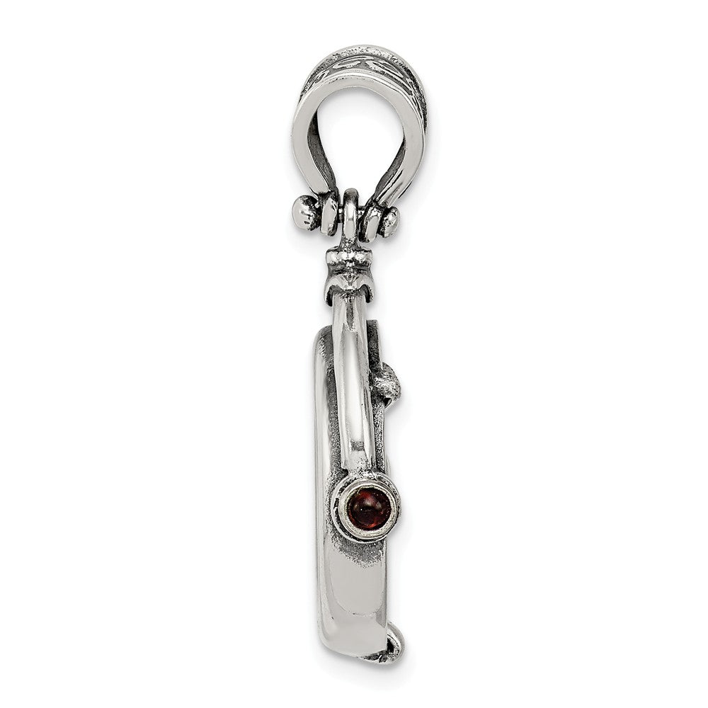Million Charms 925 Sterling Silver & Bronze Antiqued Widows Mite Coin Pendant
