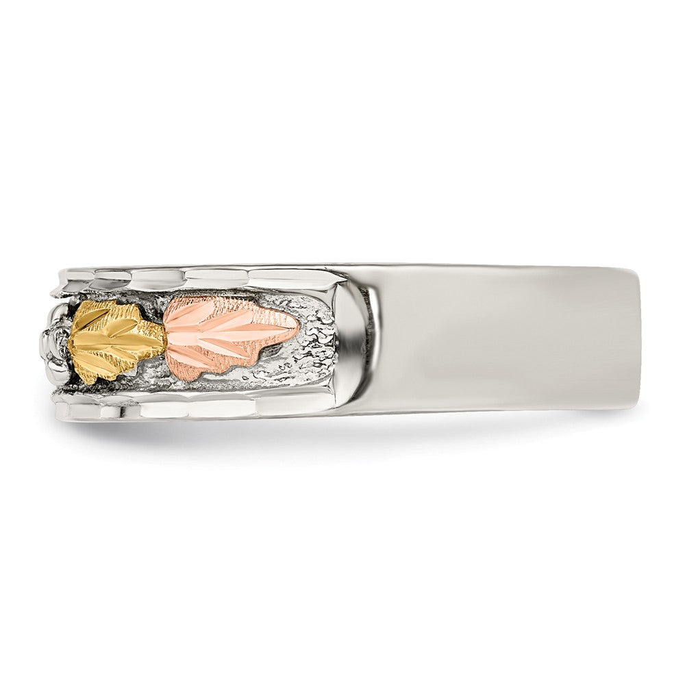 925 Sterling Silver & 12k Ring, Size: 7