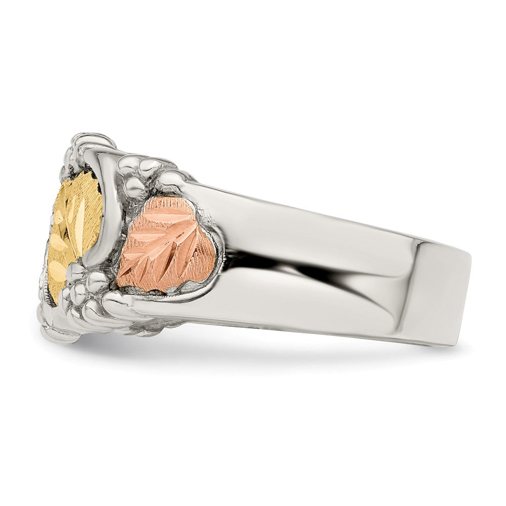 925 Sterling Silver & 12k Ring, Size: 6
