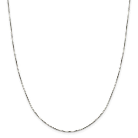 Million Charms 925 Sterling Silver 1.15mm 8 Side Diamond Cut Box Chain, Chain Length: 30 inches