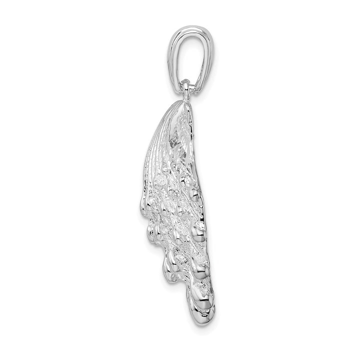 Million Charms 925 Sterling Silver Nautical Sea Life  Charm Pendant, Large Lion's Paw Shell (3Of6)