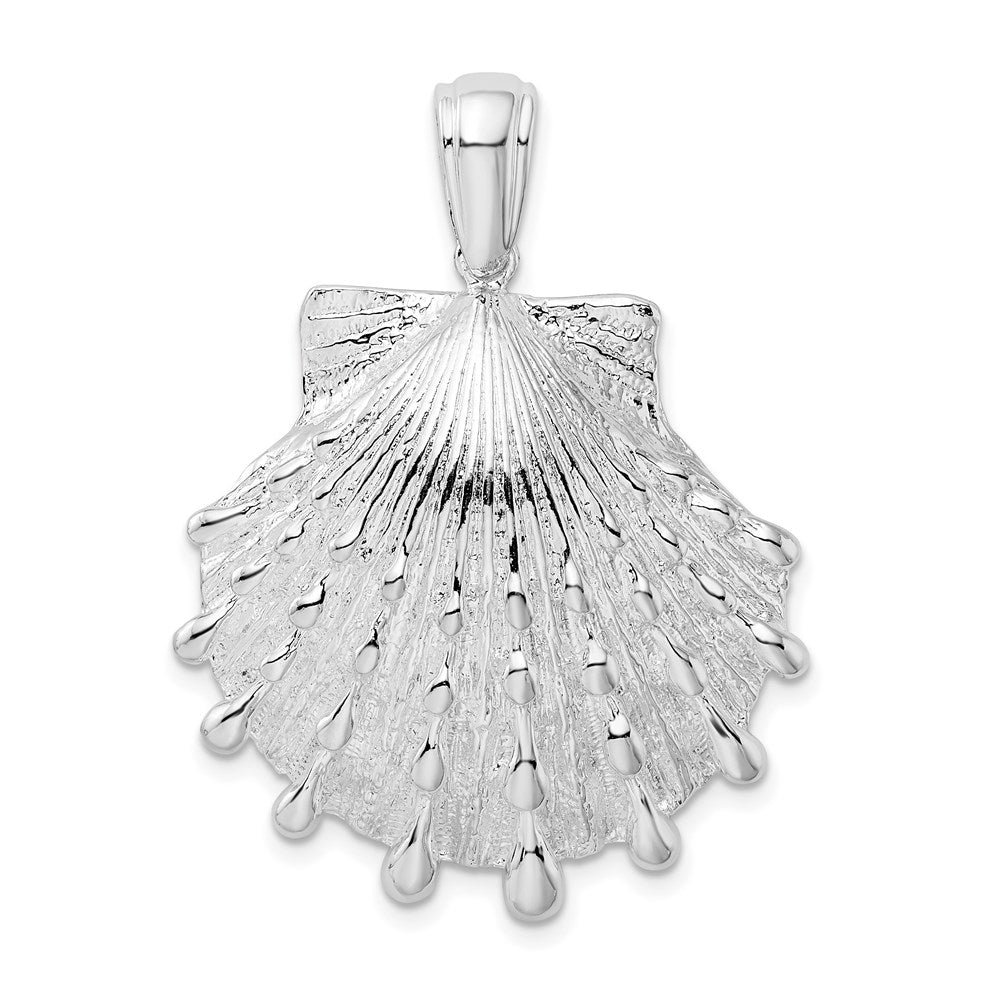 Million Charms 925 Sterling Silver Nautical Sea Life  Charm Pendant, Large Lion's Paw Shell (3Of6)