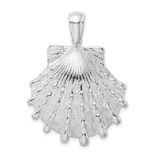 Million Charms 925 Sterling Silver Nautical Sea Life  Charm Pendant, Large Lion's Paw Shell (3Of6)