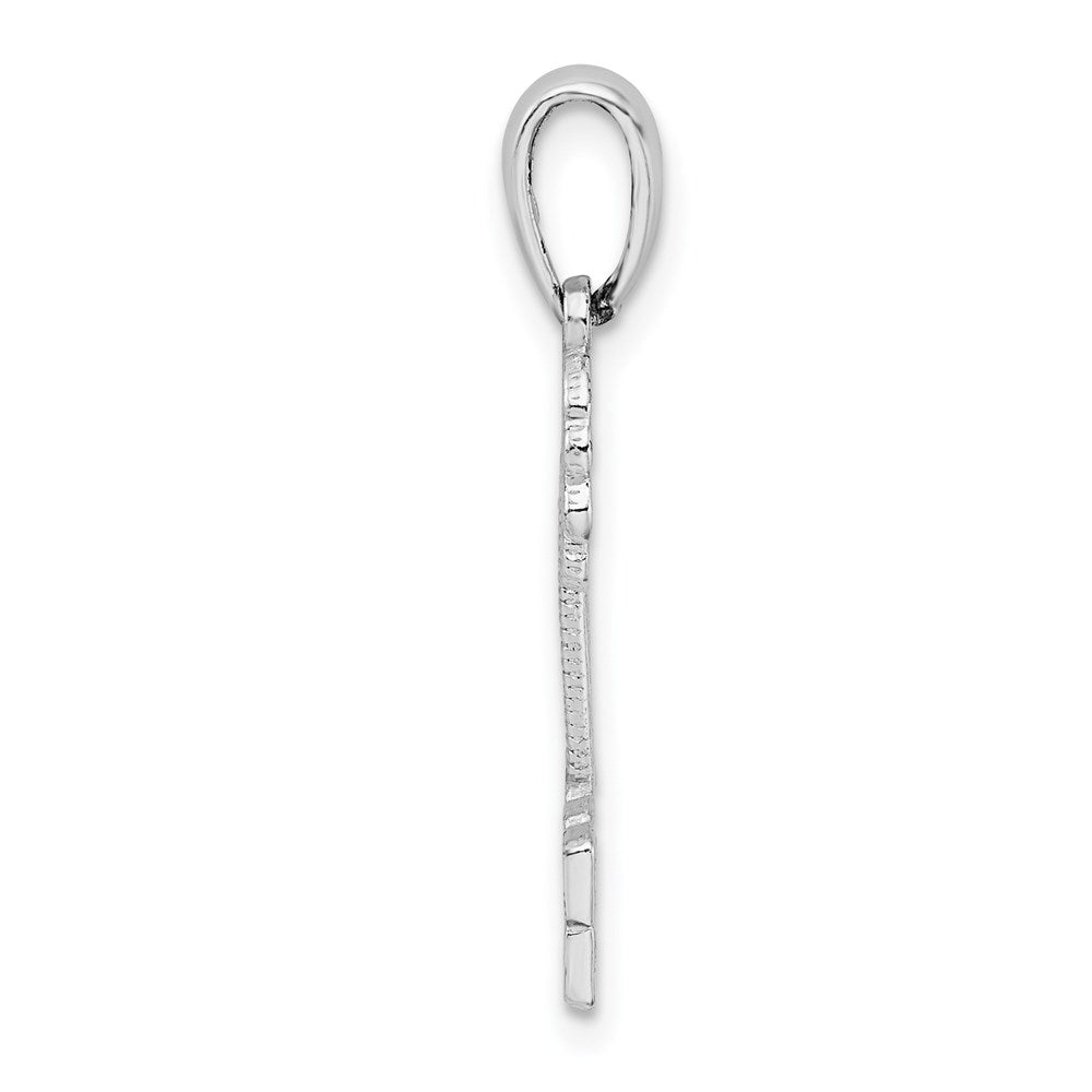 Million Charms 925 Sterling Silver Travel Charm Pendant, Marco Island Under Palm Tree, Flat