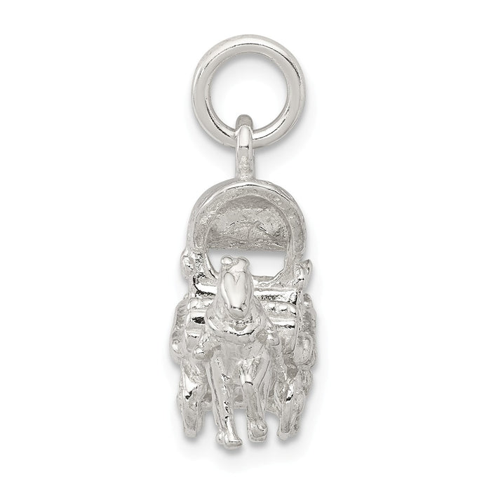 Million Charms 925 Sterling Silver Horse & Carriage Charm