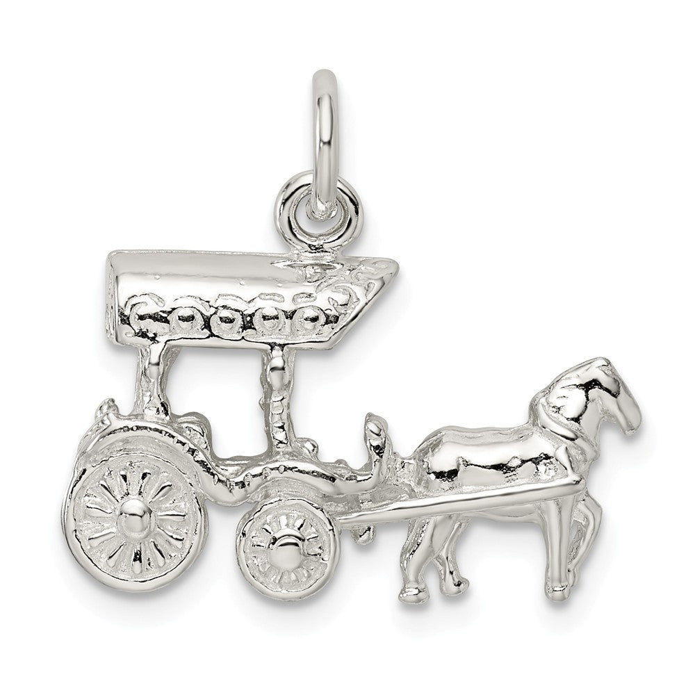 Million Charms 925 Sterling Silver Horse & Carriage Charm