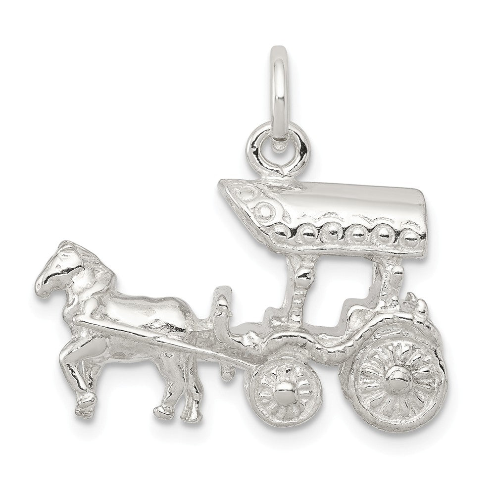 Million Charms 925 Sterling Silver Horse & Carriage Charm