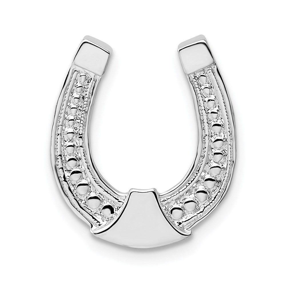 Million Charms 925 Sterling Silver Equestrian Animal Charm Pendant, Horseshoe Pendant