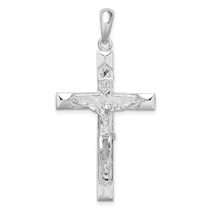 Million Charms 925 Sterling Silver Religious Charm Pendant, Crucifix