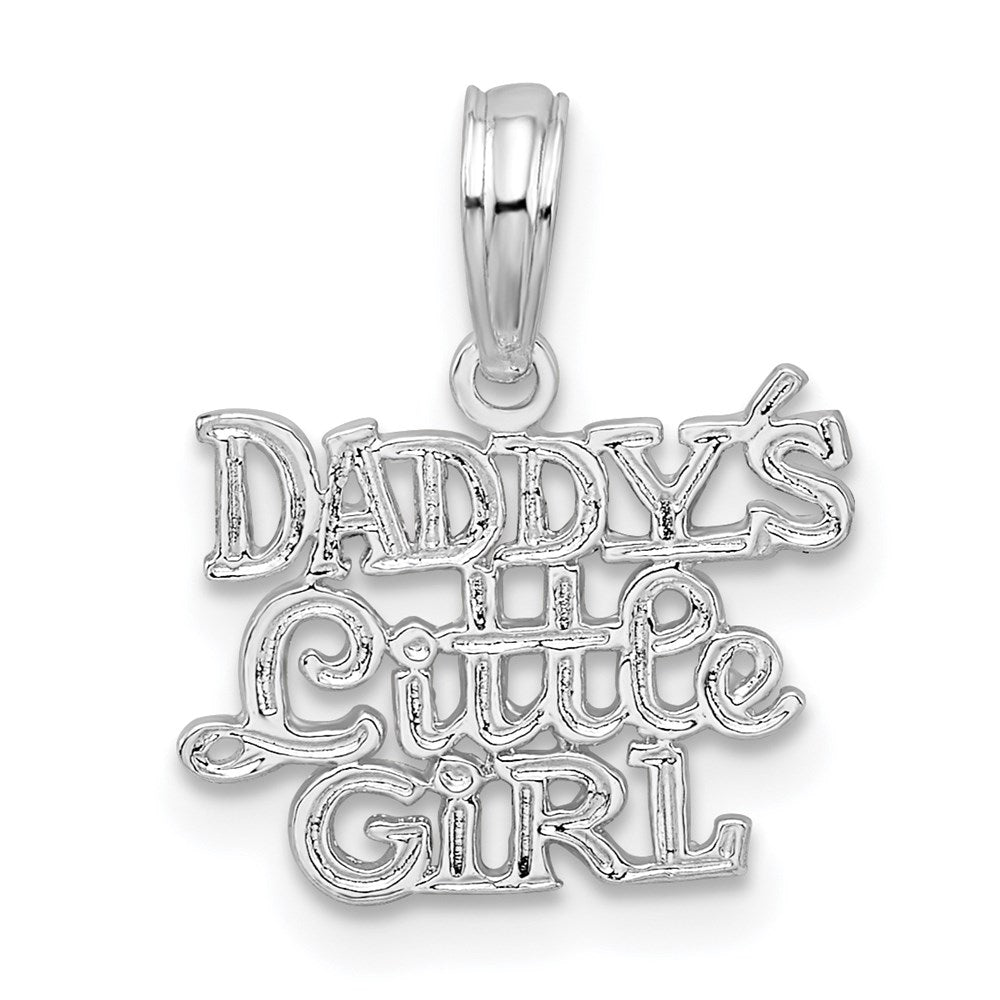 Million Charms 925 Sterling Silver Charm Pendant, Small Daddy's Little Girl