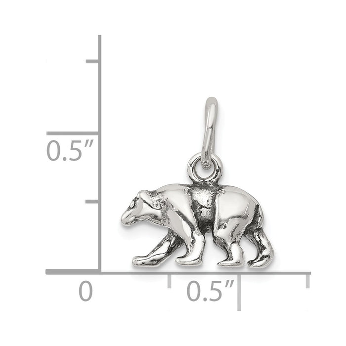 Million Charms 925 Sterling Silver Bear Charm