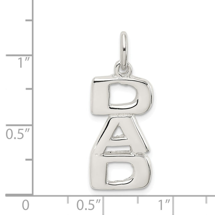 Million Charms 925 Sterling Silver Dad Charm