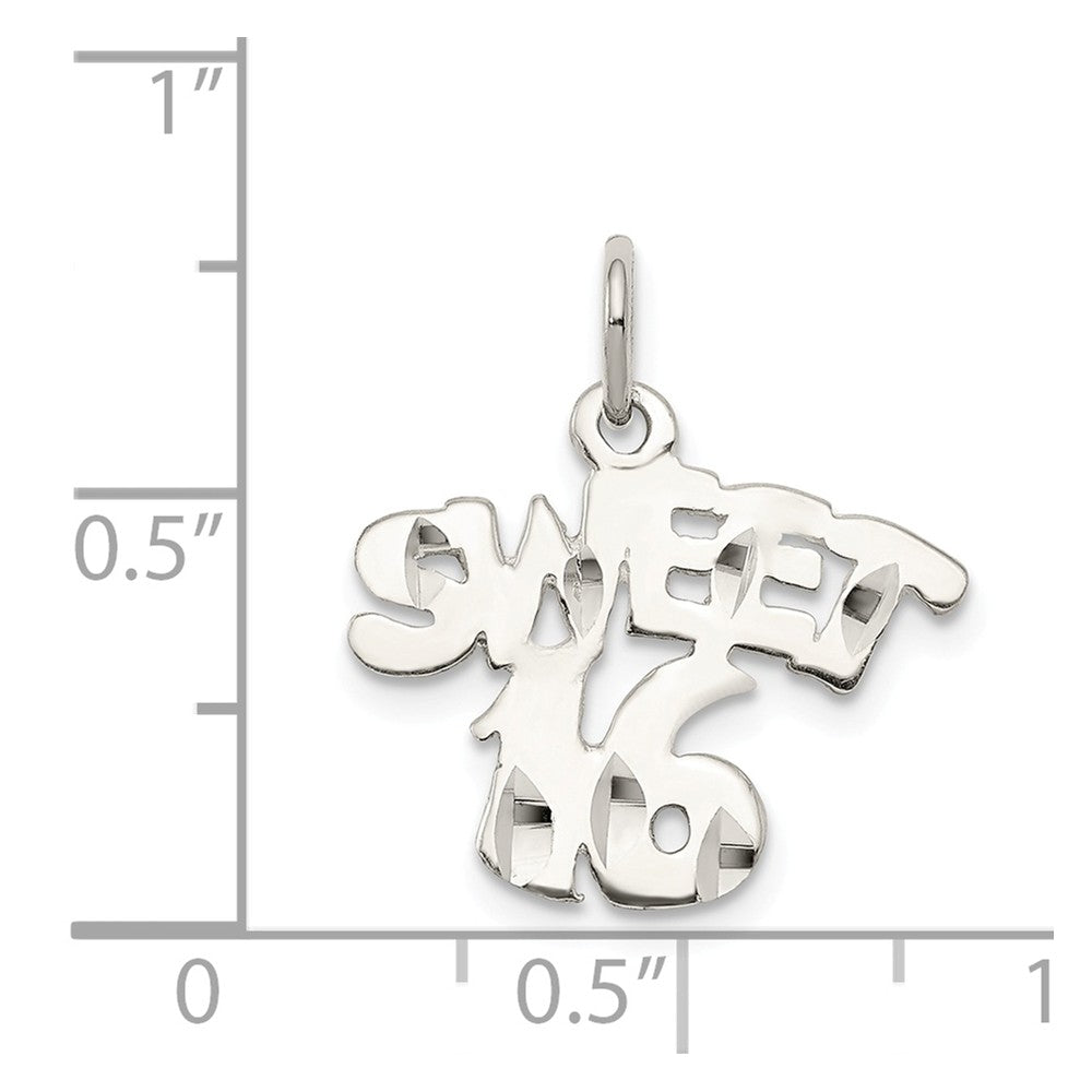 Million Charms 925 Sterling Silver Sweet 16 Birthday Charm