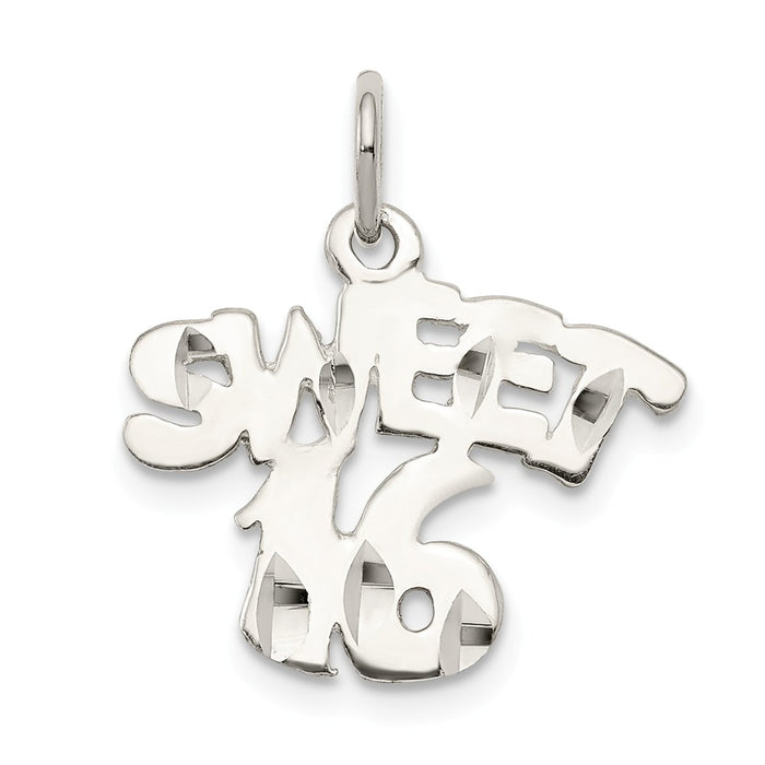 Million Charms 925 Sterling Silver Sweet 16 Birthday Charm