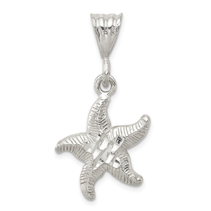 Million Charms 925 Sterling Silver Nautical Starfish Charm