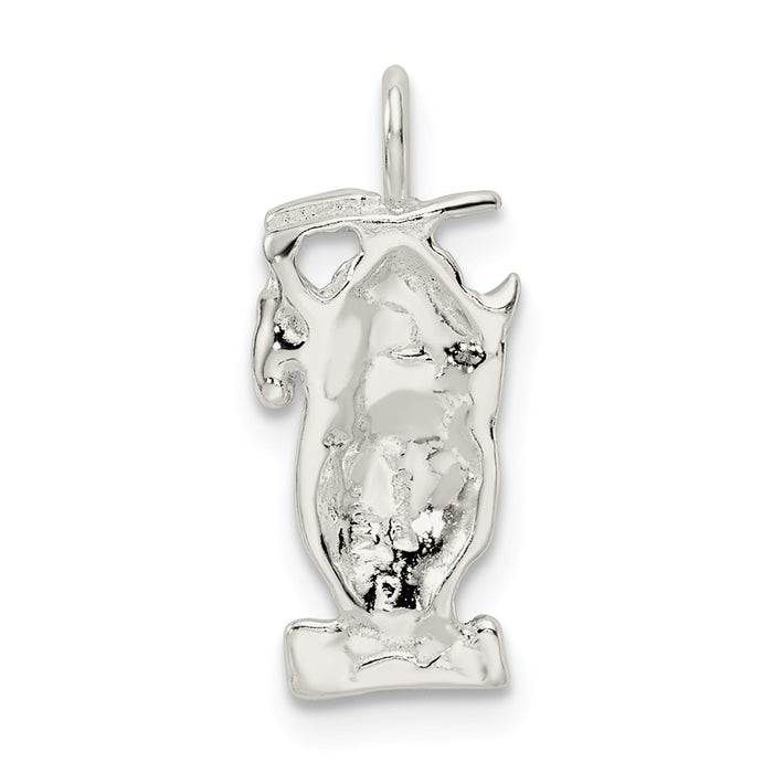 Million Charms 925 Sterling Silver Graduation Owl Charm