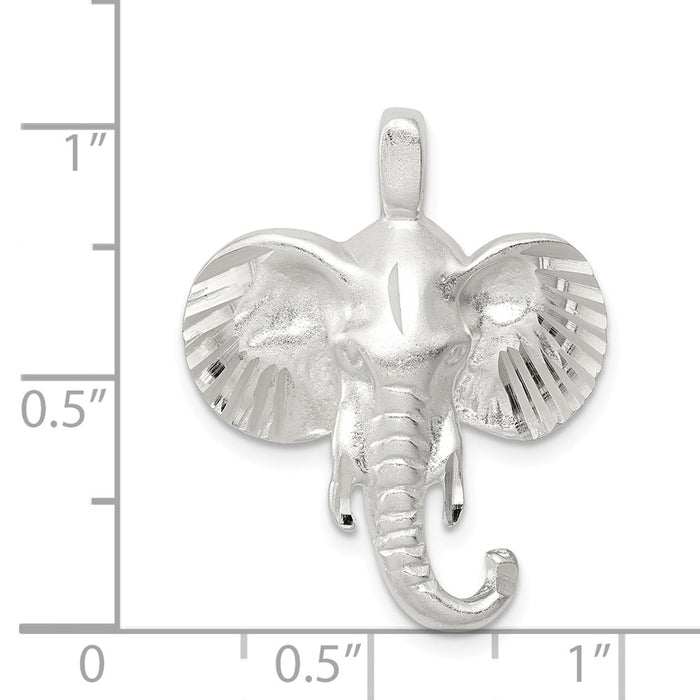 Million Charms 925 Sterling Silver Elephant Head Charm