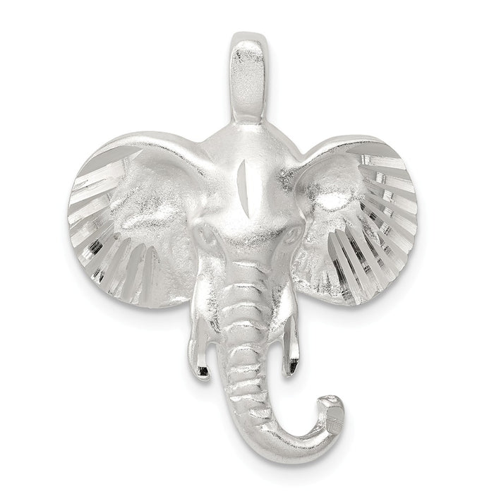 Million Charms 925 Sterling Silver Elephant Head Charm