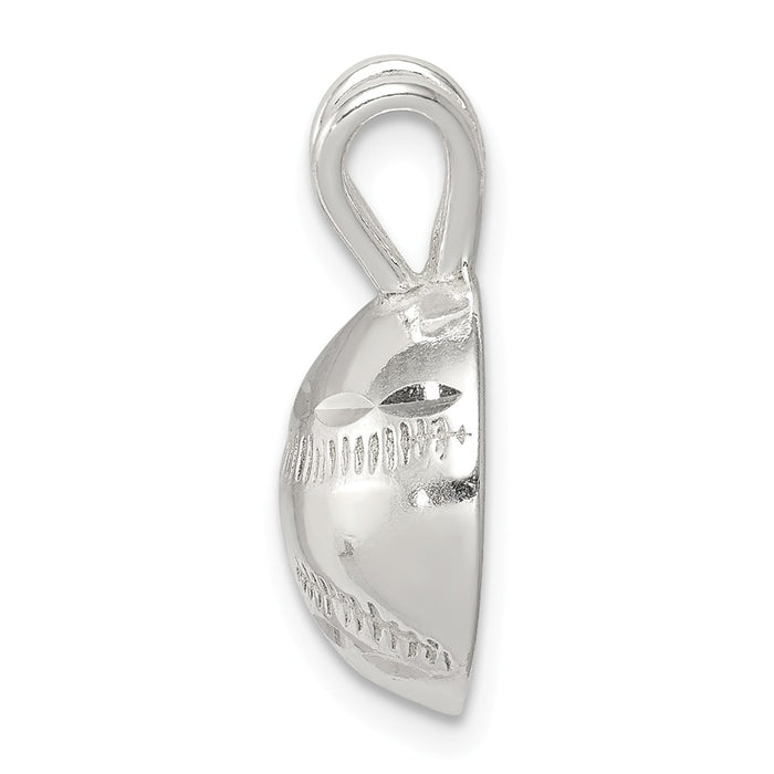 Million Charms 925 Sterling Silver Sports Baseball Charm