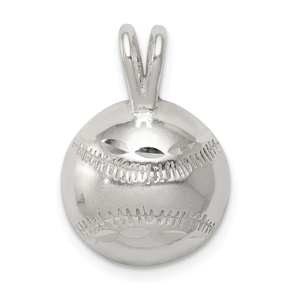 Million Charms 925 Sterling Silver Sports Baseball Charm