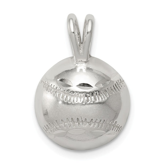 Million Charms 925 Sterling Silver Sports Baseball Charm