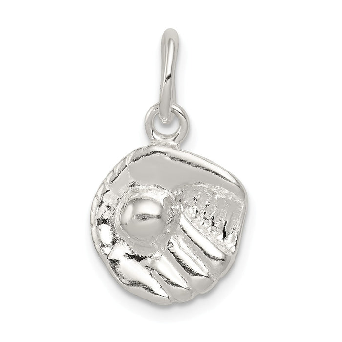 Million Charms 925 Sterling Silver Sports Baseball Glove Charm