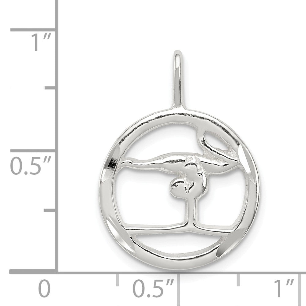 Million Charms 925 Sterling Silver Gymnastics Charm