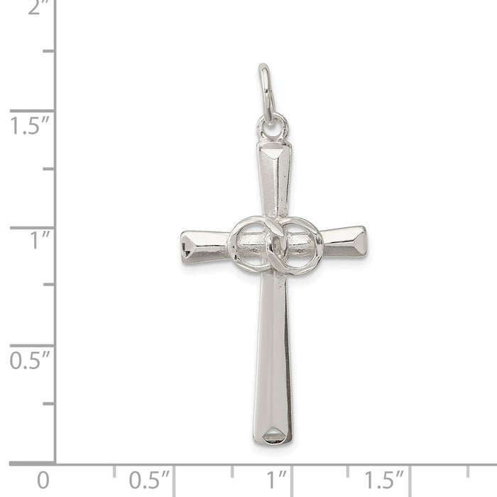 Million Charms 925 Sterling Silver Holy Matrimony Relgious Cross Pendant