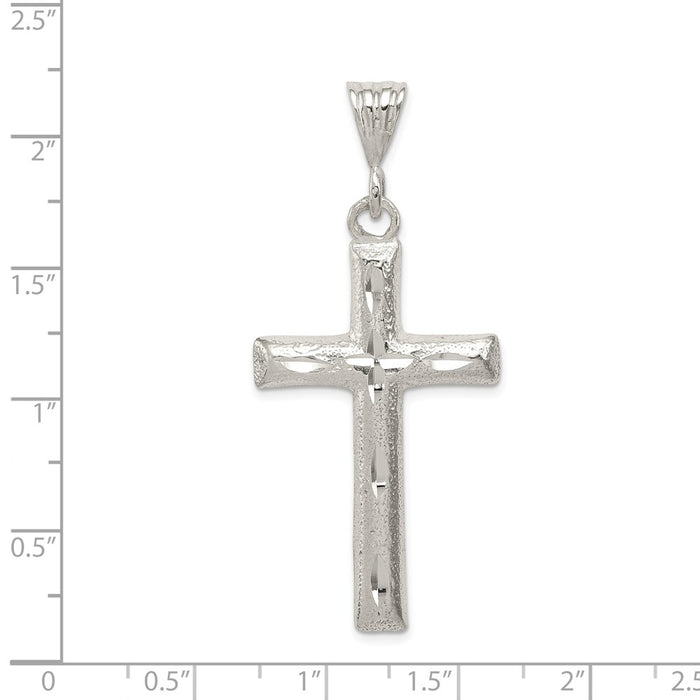 Million Charms 925 Sterling Silver Latin Relgious Cross Pendant