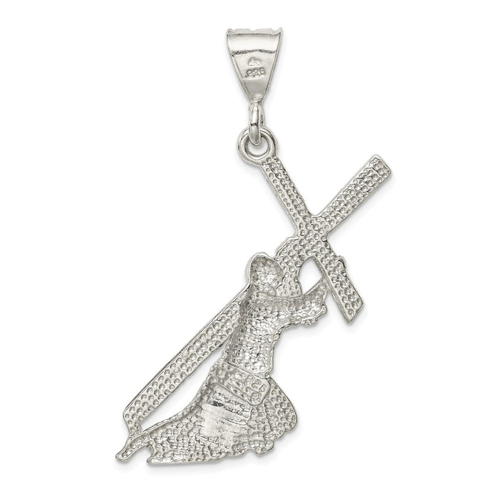 Million Charms 925 Sterling Silver Religious Saint Andrew Relgious Cross Pendant