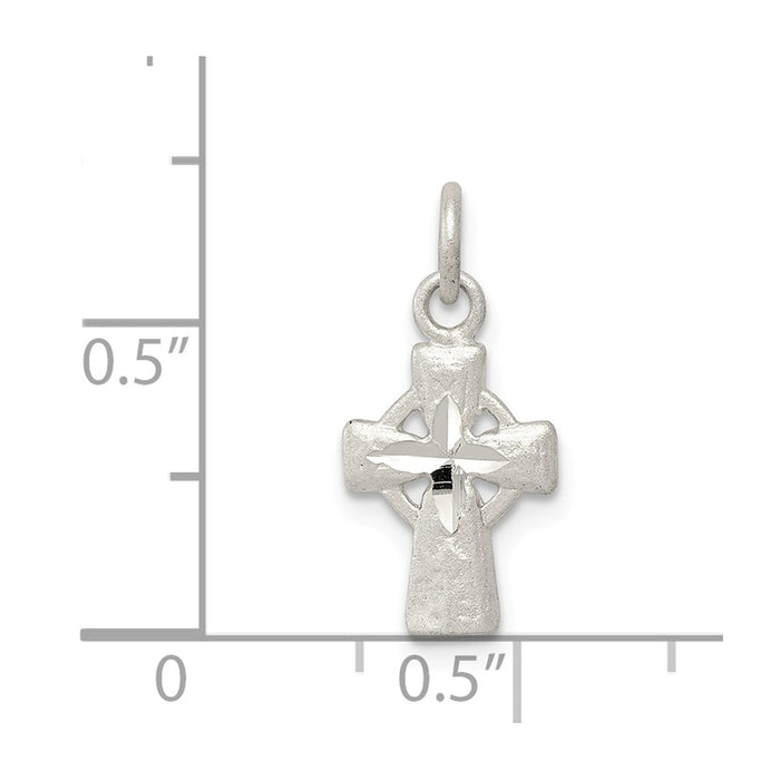 Million Charms 925 Sterling Silver Iona Relgious Cross Charm