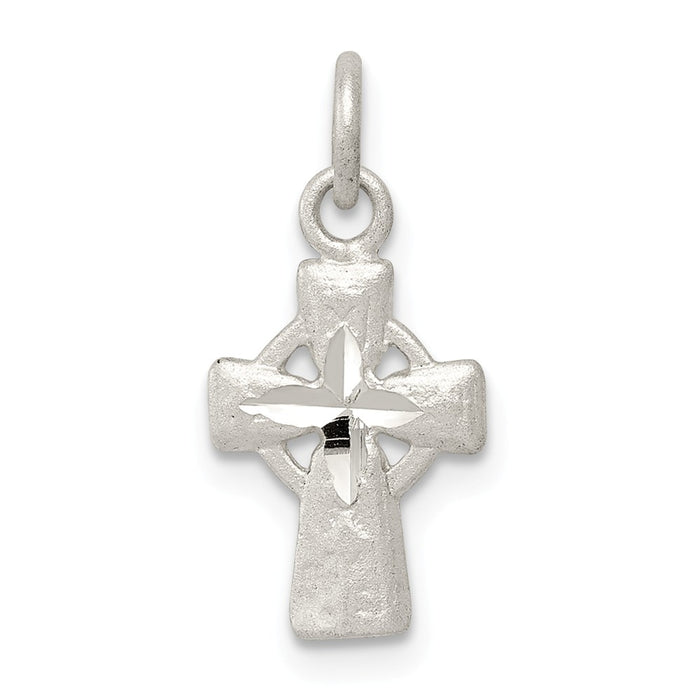 Million Charms 925 Sterling Silver Iona Relgious Cross Charm