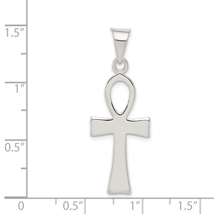 Million Charms 925 Sterling Silver Ankh Relgious Cross Pendant