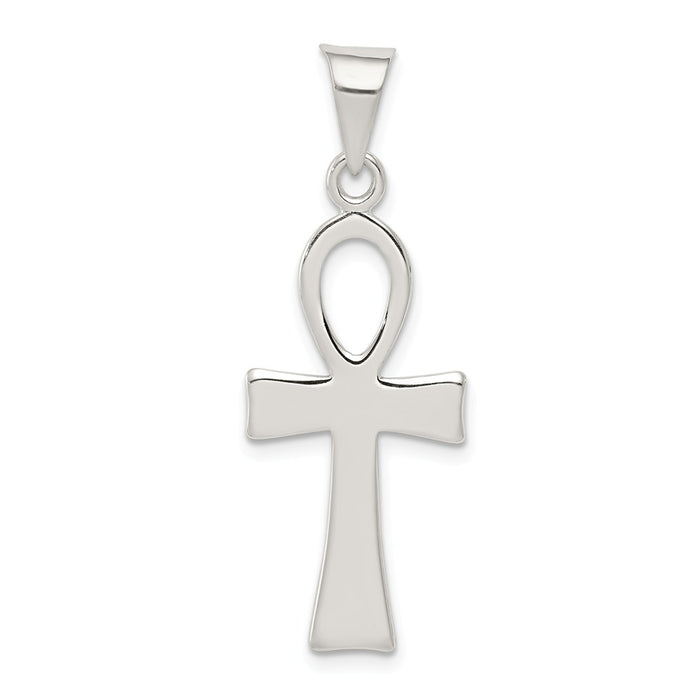 Million Charms 925 Sterling Silver Ankh Relgious Cross Pendant