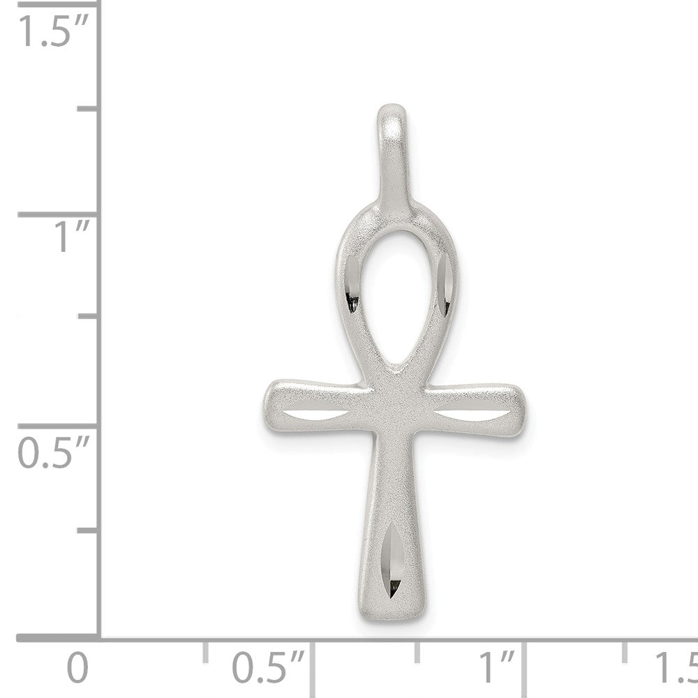 Million Charms 925 Sterling Silver Ankh Relgious Cross Pendant