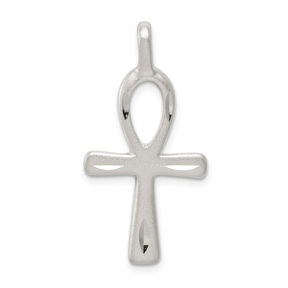 Million Charms 925 Sterling Silver Ankh Relgious Cross Pendant