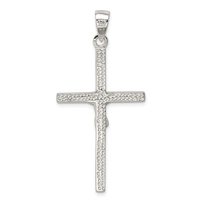 Million Charms 925 Sterling Silver Polished Relgious Crucifix Pendant