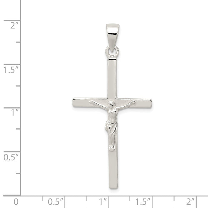 Million Charms 925 Sterling Silver Polished Relgious Crucifix Pendant