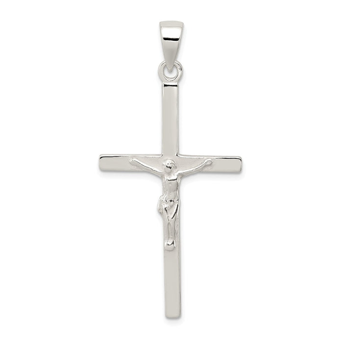 Million Charms 925 Sterling Silver Polished Relgious Crucifix Pendant