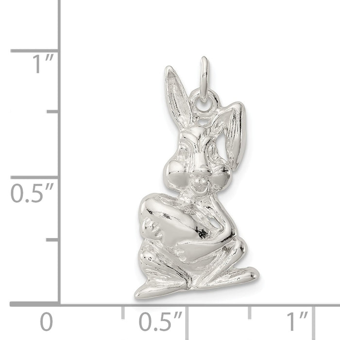 Million Charms 925 Sterling Silver Easter Bunny Charm