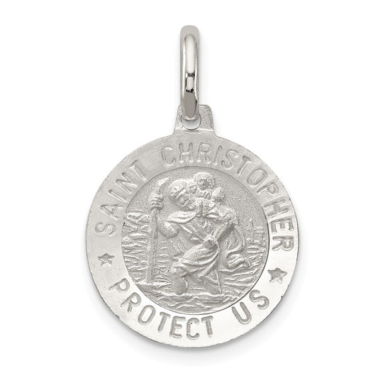 Million Charms 925 Sterling Silver Religious Saint Christopher Medal
