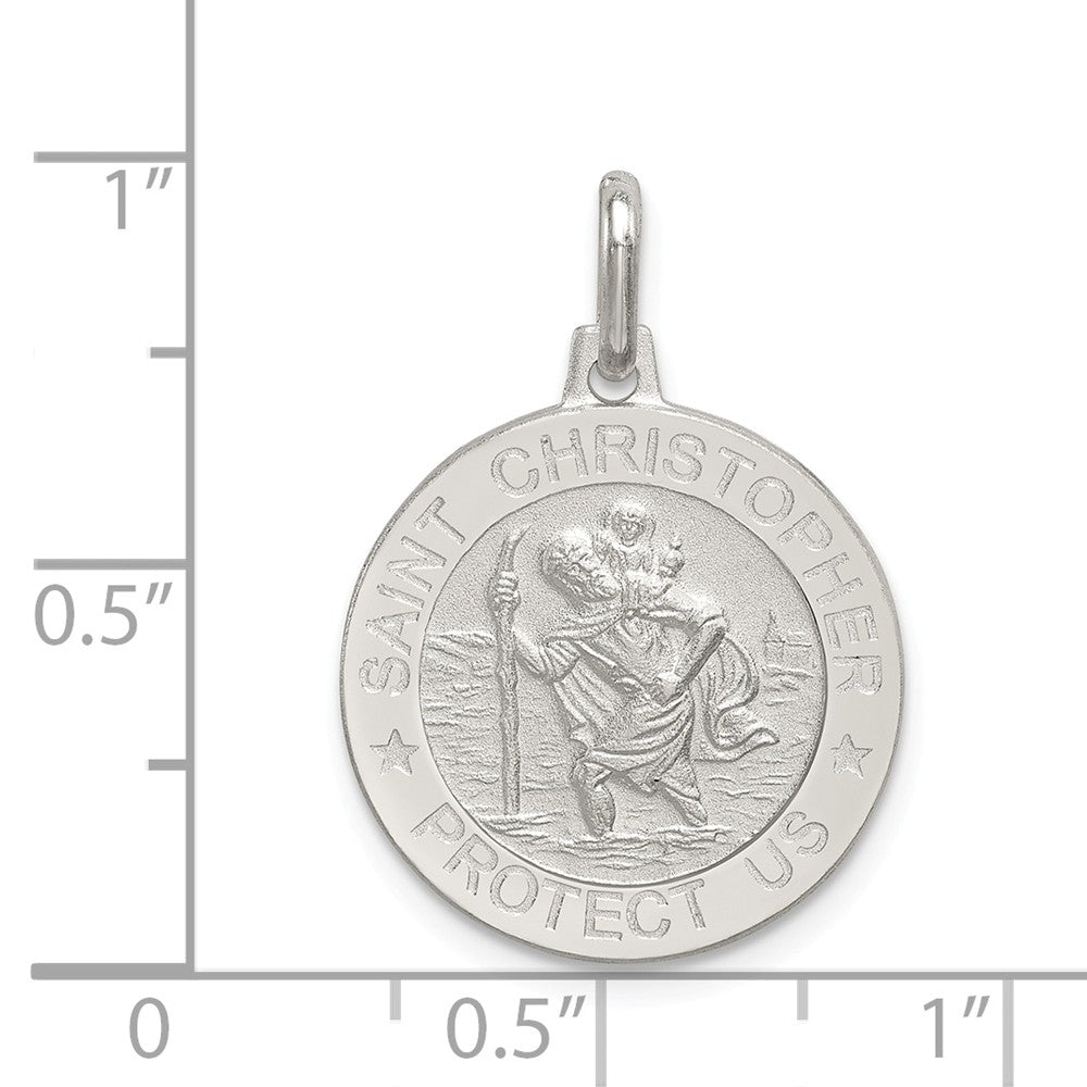 Million Charms 925 Sterling Silver Religious Saint Christopher Medal