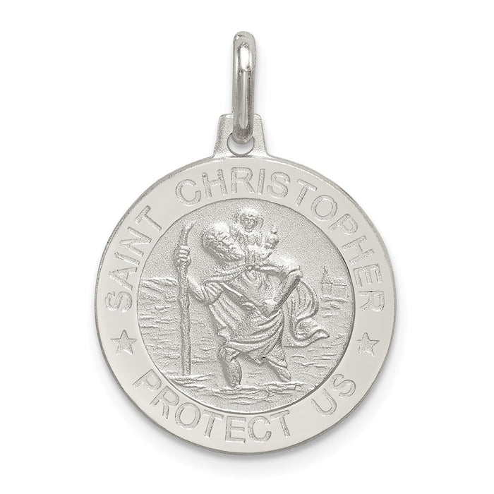 Million Charms 925 Sterling Silver Religious Saint Christopher Medal