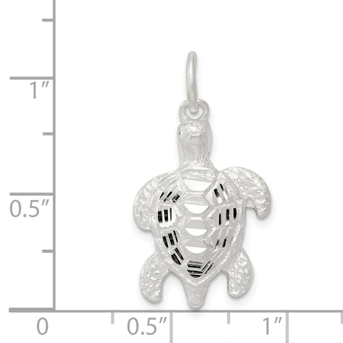 Million Charms 925 Sterling Silver Turtle Charm