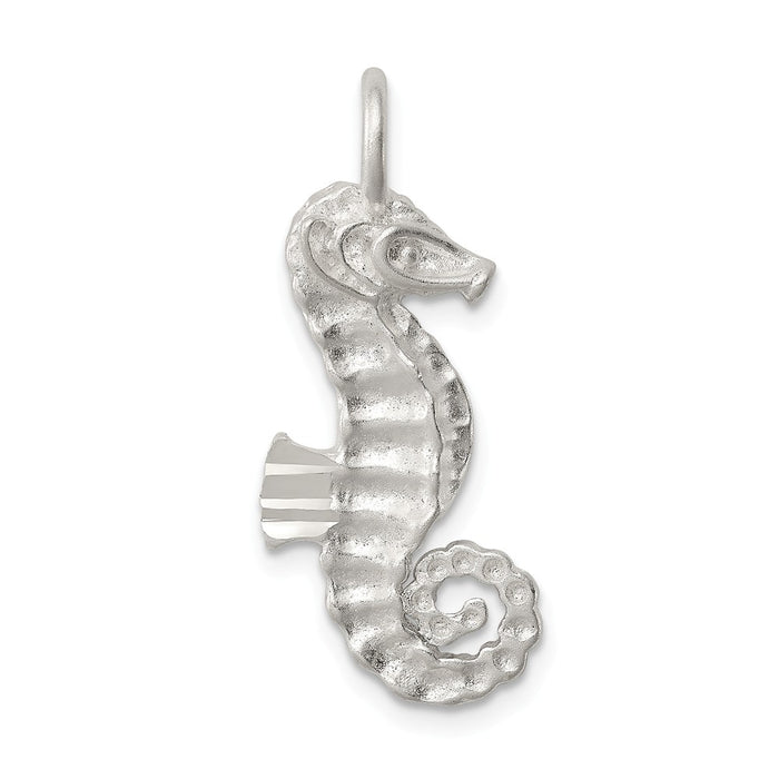 Million Charms 925 Sterling Silver Nautical Seahorse Charm