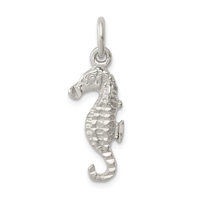 Million Charms 925 Sterling Silver Nautical Seahorse Charm